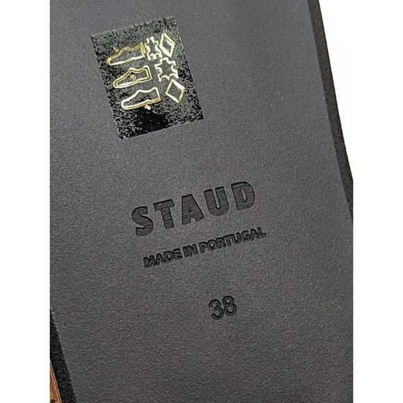 STAUD Women's Raffia Sierra Thong Sandals in Tan Size 38 (MSRP $250) - Picture 8 of 10